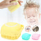Soft Silicone Bath Brush With Hooks Baby Showers Cleaning Bath Brushes Mud Dirt Remover Massage Back Scrub Showers (Random Color)